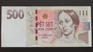 500 Kč  Korony czeskie  Jeden z najpiękniejszych europejskich banknotów  Numizmatyka [upl. by Quirk]