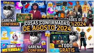 🔥7 COSAS y EVENTOS CONFIRMADOS que LLEGAN en AGOSTO 2024 a FREE FIRE 🤯 Agenda Semanal de free fire [upl. by Vtarj]