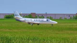 Cessna S550 Citation II  Pratt amp Whitney JT15D4 Taxis To Runway At New Century AirCenter  N552CJ [upl. by Brown]