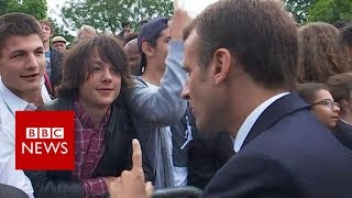 Macron tells teen to call him Mr President  BBC News [upl. by Halyahs449]