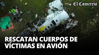 ACCIDENTE EN BRASIL rescatan cuerpos de las 62 víctimas que iban en el avión  El Comercio [upl. by Eevets]