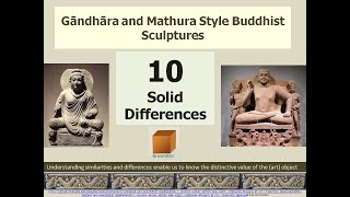 Indian Art Gandhara and Mathura Buddhist Art10 Major Differences Explained Art and Culture [upl. by Enelad]