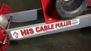 HIS 6000 lbs Cable Puller Wire Pulling Machine H6000 Foldable Sheave Frame [upl. by Laemaj782]