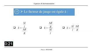 QCM sur les différents types de capteurs [upl. by Arat]