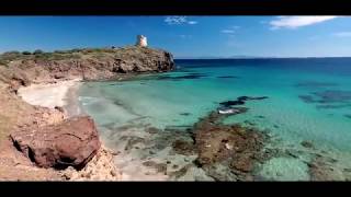 Spiaggia di Turri e Torre Canai  SantAntioco aerialdrone [upl. by Armond]