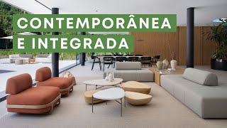 Casa DESLUMBRANTE ambientes integrados e mobiliário ATEMPORAL [upl. by Godliman]