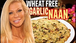 Garlic Naan recipe RAW VEGAN GLUTEN FREE wheat free by Cara Brotman [upl. by Selrac961]