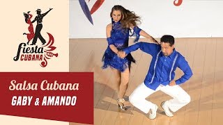 💃 Coreografía de Salsa Cubana quotAbre que Voyquot Gaby y Amando  FIESTA CUBANA  Salsafición [upl. by Assisi149]