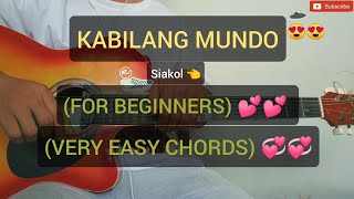 Kabilang Mundo  Guitar Tutorial  For Beginners  Very Easy Chords  Siakol [upl. by Humberto]