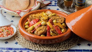 Moroccan Recipes from the Sea Fish tagine with peppers and olives  Flavors of Morocco [upl. by Aenal]