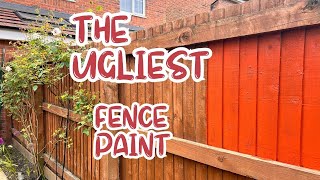 The UGLIEST FENCE PAINT [upl. by Moody935]