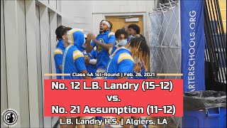 12 LB Landry vs 21 Assumption Highlights  Jamond Vincent DOMINATES with 31 16 amp 5 dunks [upl. by Karmen]