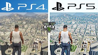 GTA V  PS4 VS PS5 Gráficos y Tiempos de Carga  Comparación 4K 120FPS [upl. by Attenor]