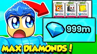 I GOT MAX DIAMONDS IN PET SIMULATOR 99 [upl. by Brighton884]