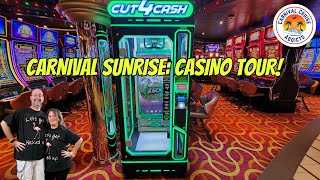 Carnival Sunrise  Casino Tour [upl. by Refenej]