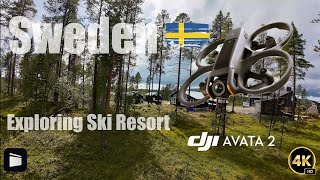 SWEDEN  EXPLORING SKI RESORT  DJI AVATA 2 4K [upl. by Leik]