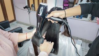 How to Blow Dry At Home Step By Step  How To Blow Dry Your Hair Straight Step By Step Hindi [upl. by Daraj340]