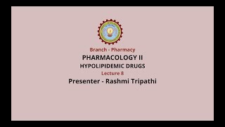 AKTU Digital Education  PharmacologyII  Hypolipidemic Drugs [upl. by Anivram]