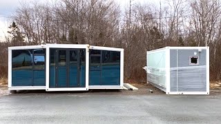 400 sq ft foldable house hits the market in Nova Scotia for 65K [upl. by Hgielra886]