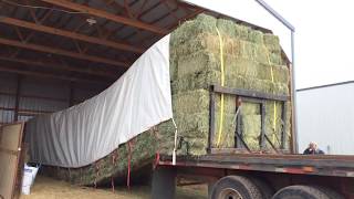 Unloading Hay the Easy Way [upl. by Allesiram223]