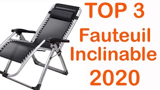 TOP 3  Meilleur Fauteuil Inclinable dExtérieur 2020 [upl. by Aiuqet]