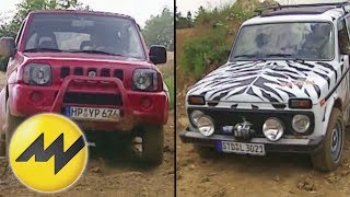 Lada Niva vs Suzuki Jimny OffroadZwerge im Vergleich [upl. by Lauber567]