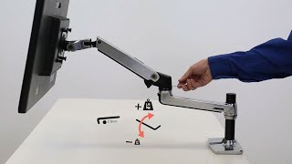 Ergotron LX Monitor Arm Adjustments [upl. by Akciret]