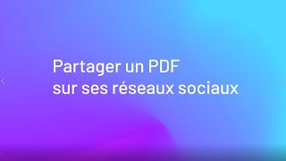 Partager un PDF sur ses réseaux sociaux avec Omnibook [upl. by Eyr445]