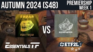 ETF2L TF2 6v6 Autumn 2024 S48 Premiership Week 1 Garda Panteri vs NOOBPANZER [upl. by Toth]