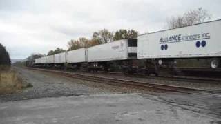 Amtrak Pennsylvanian Meets NS 21J at Aqueduct DED [upl. by Vidda282]