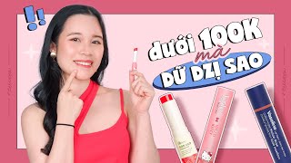 Son dưỡng có màu DƯỚI 100K dùng được không LipIce Vaseline Cỏ mềm [upl. by Emelina432]