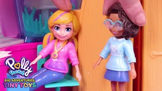 Science and Smores 💜Polly Pocket Toy Play  Polly Pocket [upl. by Hendrika]