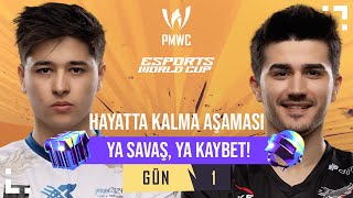 TR 2024 PMWC x EWC Hayatta Kalma Aşaması 1 Gün  PUBG MOBILE WORLD CUP x ESPORTS WORLD CUP [upl. by Elleoj]