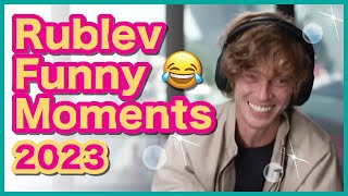 Andrey Rublev Funny Moments part 2 😂 [upl. by Nyroc811]