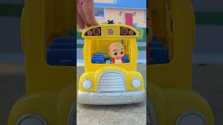 Baby JJ is ready to ride the bus to school Toy Pretend Play cocomelon toys [upl. by Missie]