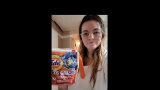 Tide oxi pods for washing my pillows before and after review [upl. by Asir841]