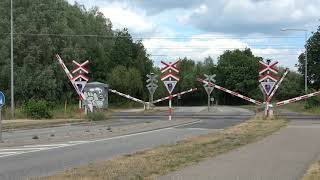 Vejoverskæring Viengevej Risskov  Aarhus Letbane  Danish Tram level crossing [upl. by Wyon74]