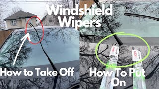 How To Take Off amp Install New Windshield Wipers Bosch Evolution Quick amp Easy [upl. by Phillada]