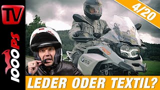 Ausrüstung und Sicherheit Welche Motorradbekleidung passt für meine Anforderung Leder oder Textil [upl. by Maupin]