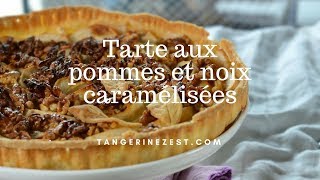 Tarte aux pommes et noix caramélisées [upl. by Ulises566]