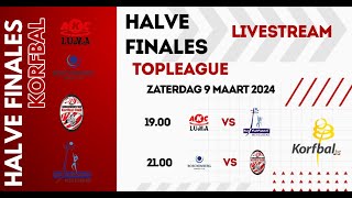 Halve finales Topleague Korfbal [upl. by Fretwell]