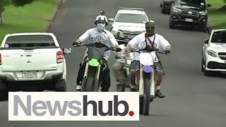 Dirt bikers causing chaos on Auckland streets working as drug couriers for gangs  police  Newshub [upl. by Attevad]