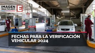 Verificación vehicular 2024 fechas y costos en CDMX y Edomex [upl. by Longley]