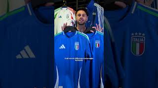 Che differenza cè tra la maglia authentic e la maglia replica della Nazionale Italiana👕💙 [upl. by Imuy]