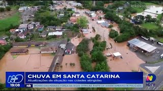 Chuva em Santa Catarina atualizações da situação nas cidades atingidas [upl. by Nair]