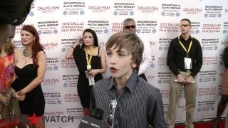 Gavin Casalegno red carpet interview at 2012 Dallas International Film Festival [upl. by Dihsar]