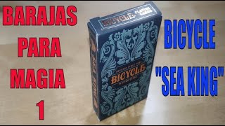 BICYCLE SEA KING Unboxing baraja de naipes coleccionismo cardistryY valoración deck playing cards [upl. by Ear]