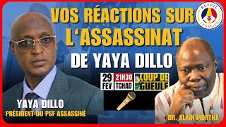 VOS RÉACTIONS SUR LASSASSINAT CRAPULEUX DE YAYA DILLO PRÉSIDENT DU PSF  MICRO OUVERT [upl. by Teodoro]