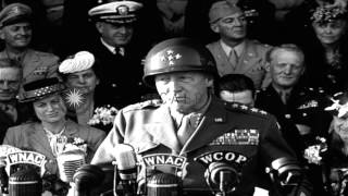 General George S Patton talks about excellent job done by The Third Army during WHD Stock Footage [upl. by Bubb22]