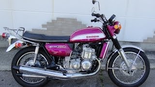 1972 スズキ GT750 エンジンスタート！ [upl. by Evelina485]